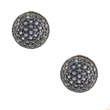 Saphire Bambus Ohrringe 925/00 Sterlingsilber Saphire Bambus Ohrringe 925/00 Sterlingsilber