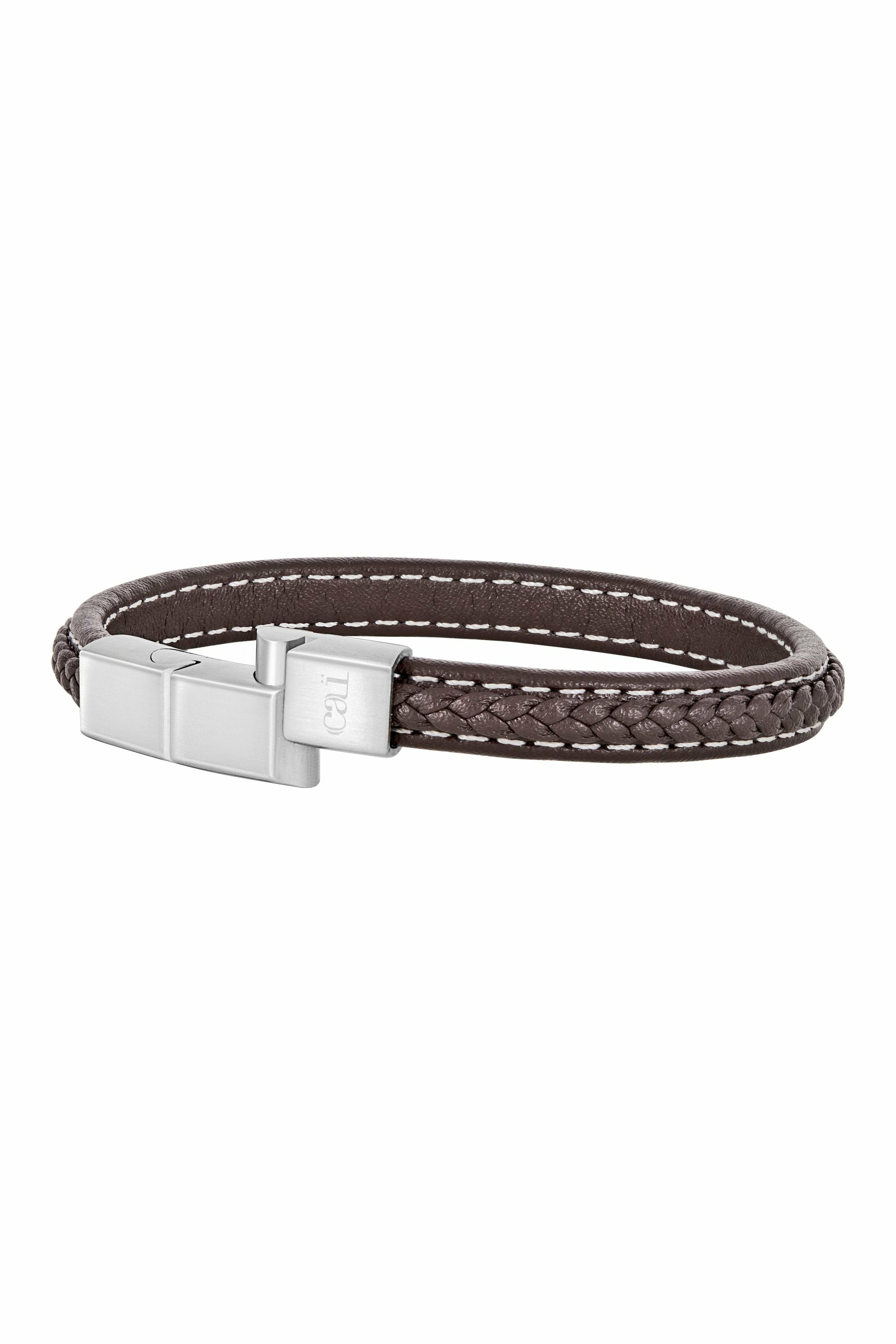 Armband Leder braun 21cm + Verlängerung 41185185136734 – Bild 2