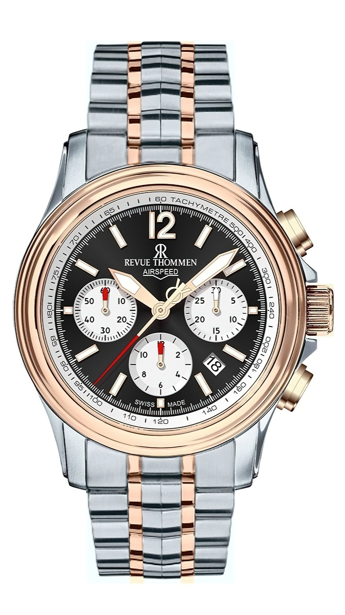 Revue Thommen Herren Automatikuhr Airspeed 16041.6457 Bicolor Revue Thommen Herren Automatikuhr Airspeed 16041.6457 Bicolor