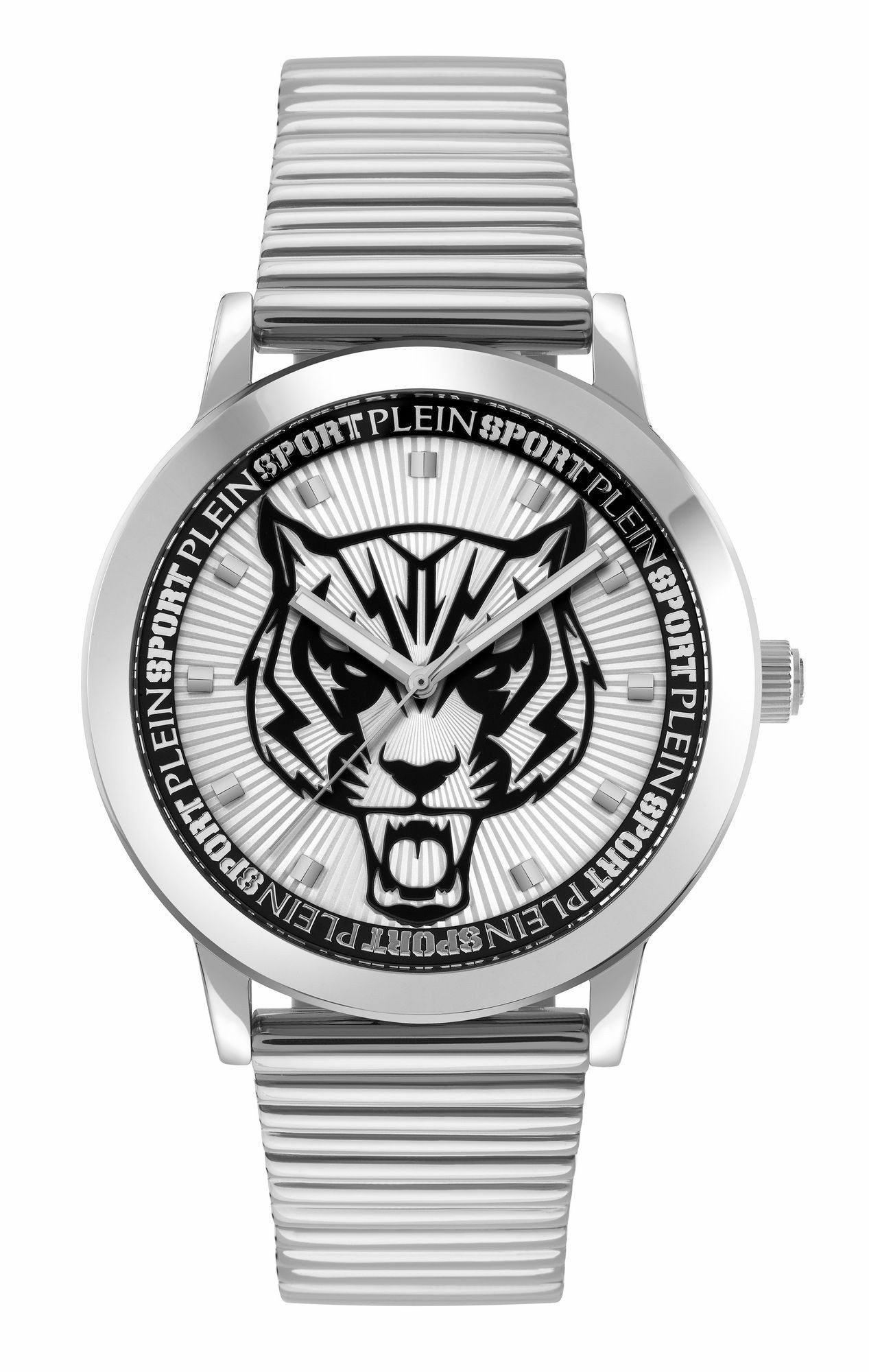 Plein Sport Herren Uhr Iron Tiger PSKDA0524 Edelstahl Silber 44 mm Plein Sport Herren Uhr Iron Tiger PSKDA0524 Edelstahl Silber 44 mm