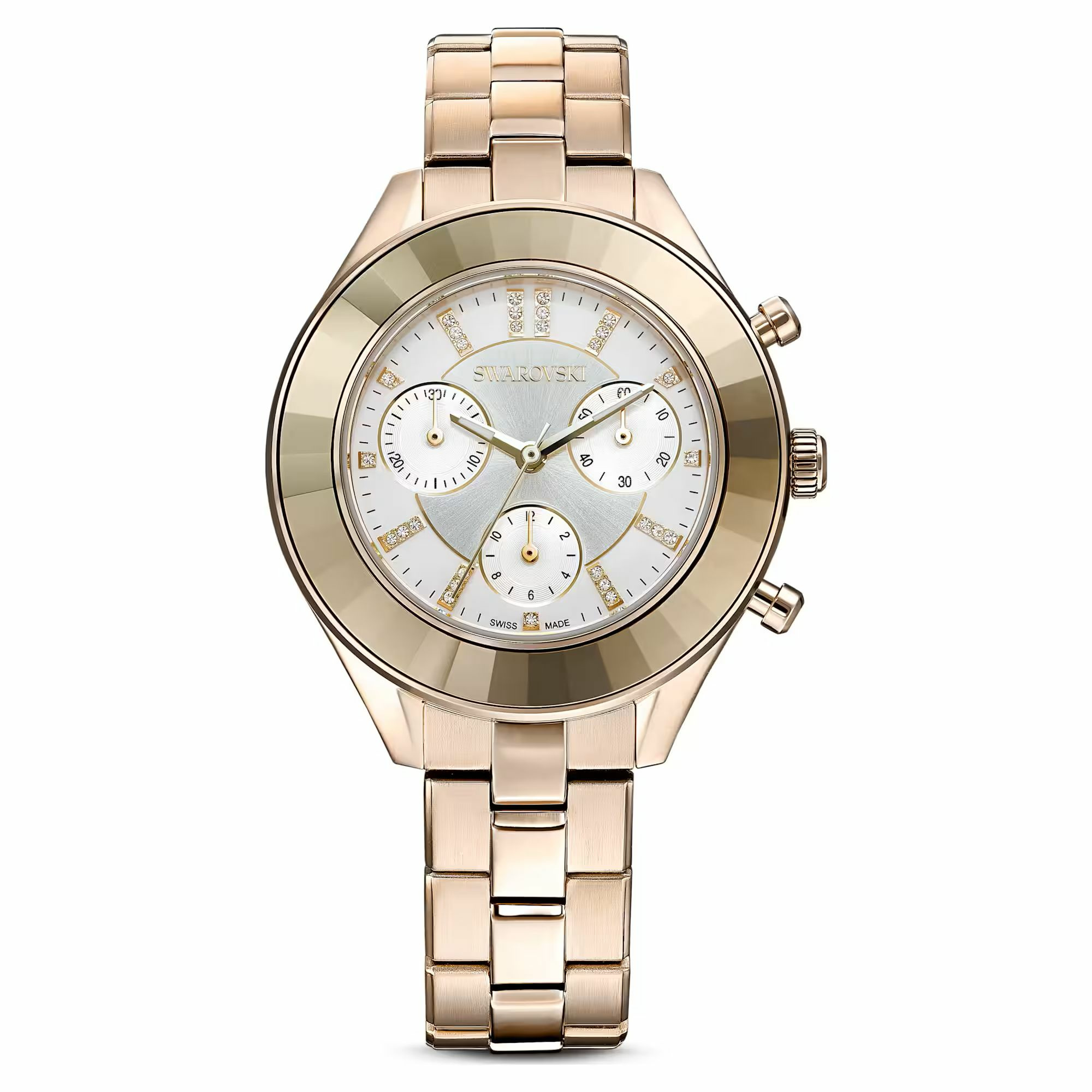 Swarovski Uhr Unisex Octea Lux Sport Chronograph 37 mm Gold‑Tone PVD 5610517 Swarovski Uhr Unisex Octea Lux Sport Chronograph 37 mm Gold‑Tone PVD 5610517