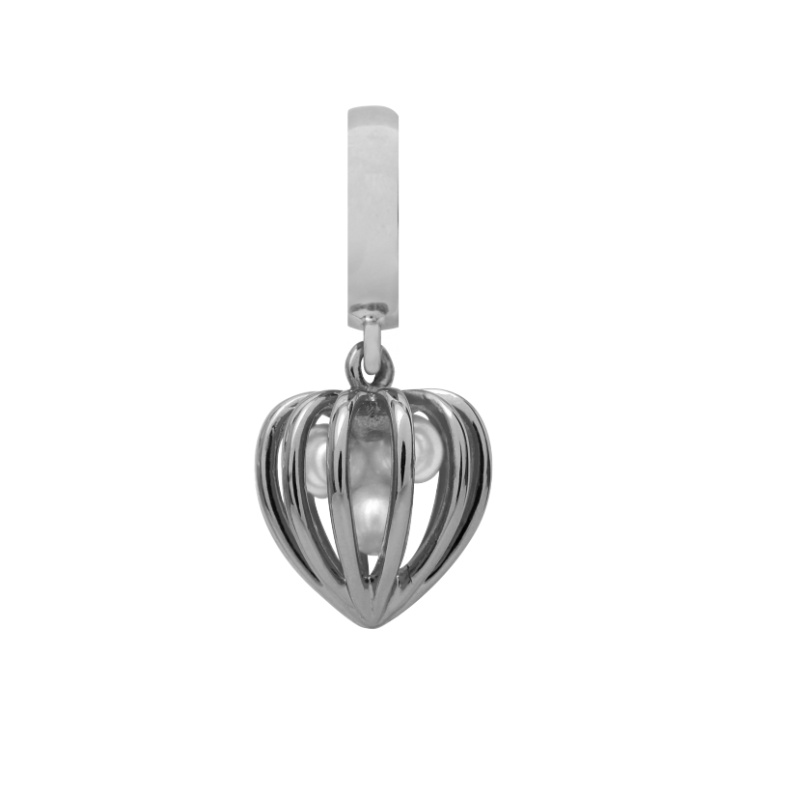 Endless Jewelry Damen Anhänger Heart Perl in Cage Silber 43215 Endless Jewelry Damen Anhänger Heart Perl in Cage Silber 43215