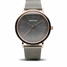 Bering Damenuhr Edelstahl roségoldplattiert mit Milanaiseband 13436-369 Bering Damenuhr Edelstahl roségoldplattiert mit Milanaiseband 13436-369