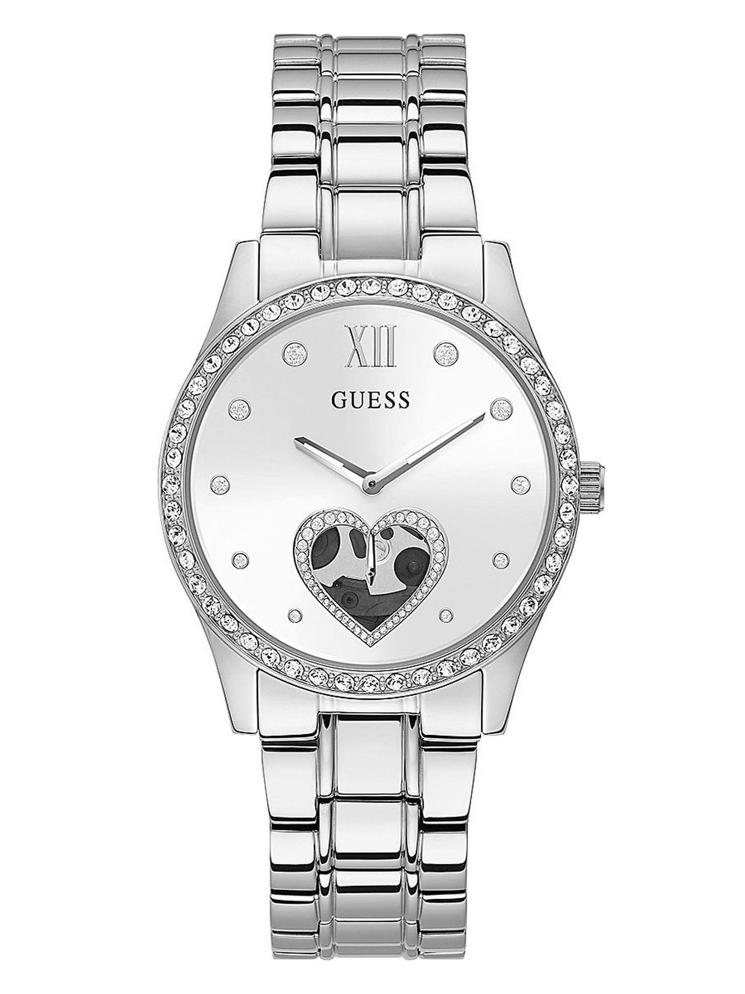 Guess Damen Armbanduhr Be Loved 38 mm Herz auf Zifferblatt Armband Edelstahl GW0... Guess Damen Armbanduhr Be Loved 38 mm Herz auf Zifferblatt Armband Edelstahl GW0...
