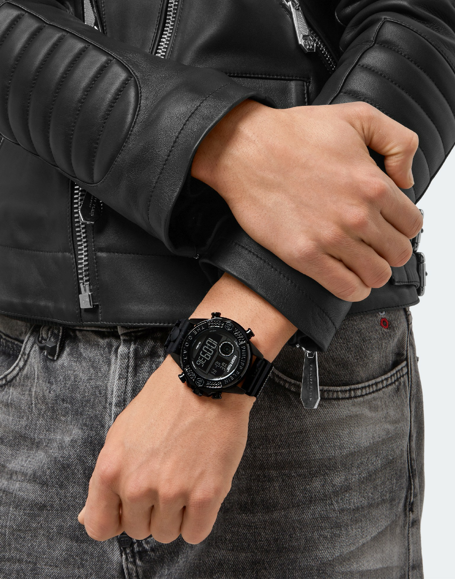 Philipp Plein Herrenuhr The G.O.A.T. Starfire Crystal Schwarz PWFAA0521 Philipp Plein Herrenuhr The G.O.A.T. Starfire Crystal Schwarz PWFAA0521