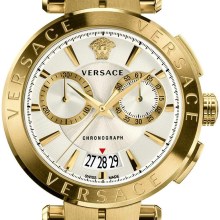 Versace Aion Chronograph Herrenuhr Gold Armband Edelstahl 45mm VE1D004 19 Versace Aion Chronograph Herrenuhr Gold Armband Edelstahl 45mm VE1D004 19
