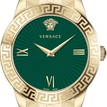 Versace Greca Signature Damenuhr Gold Edelstahl Grün Zifferblatt 38mm VEVC00619 Versace Greca Signature Damenuhr Gold Edelstahl Grün Zifferblatt 38mm VEVC00619