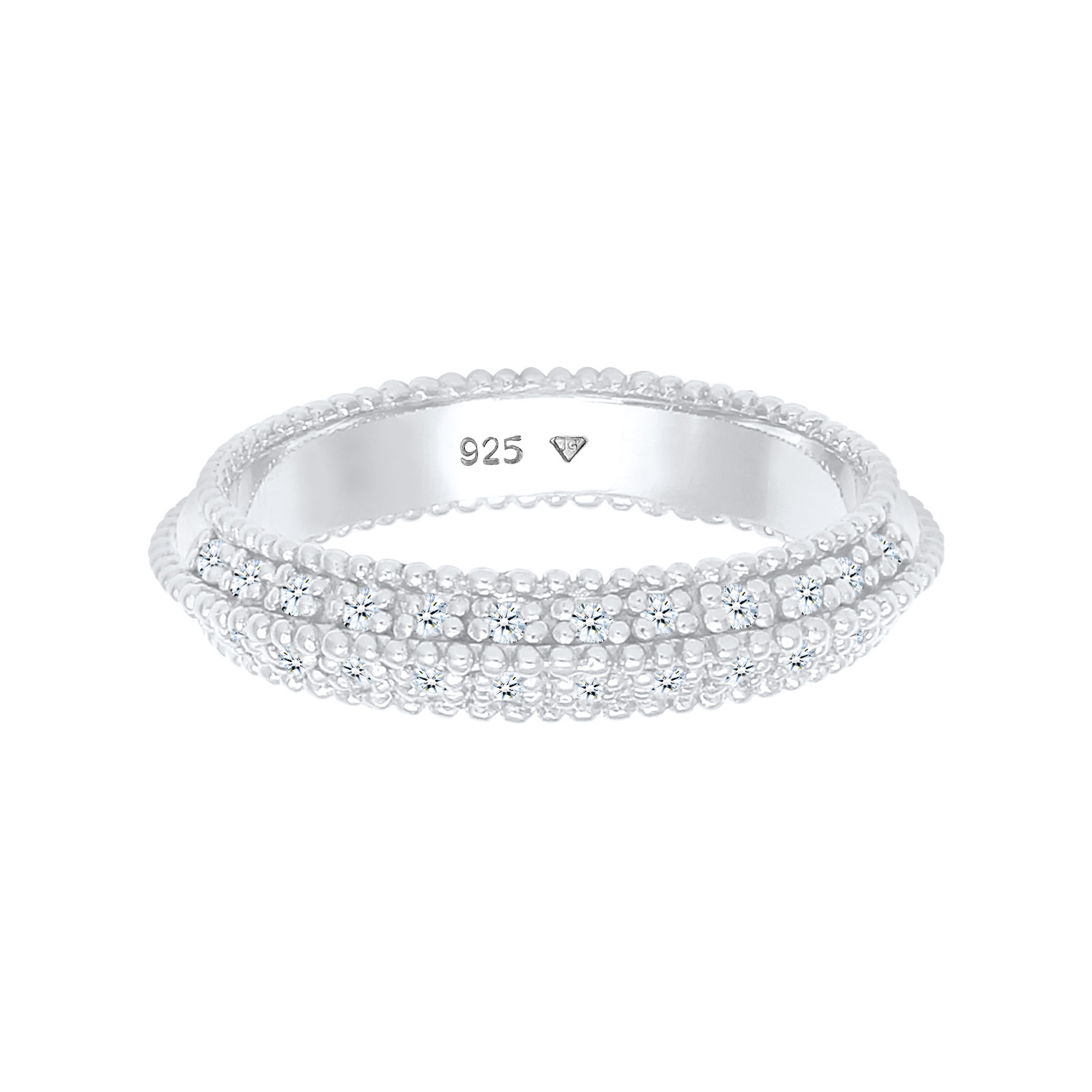 Ring Verlobung Diamant (0.12 ct.) 925er Sterling Silber – Bild 2