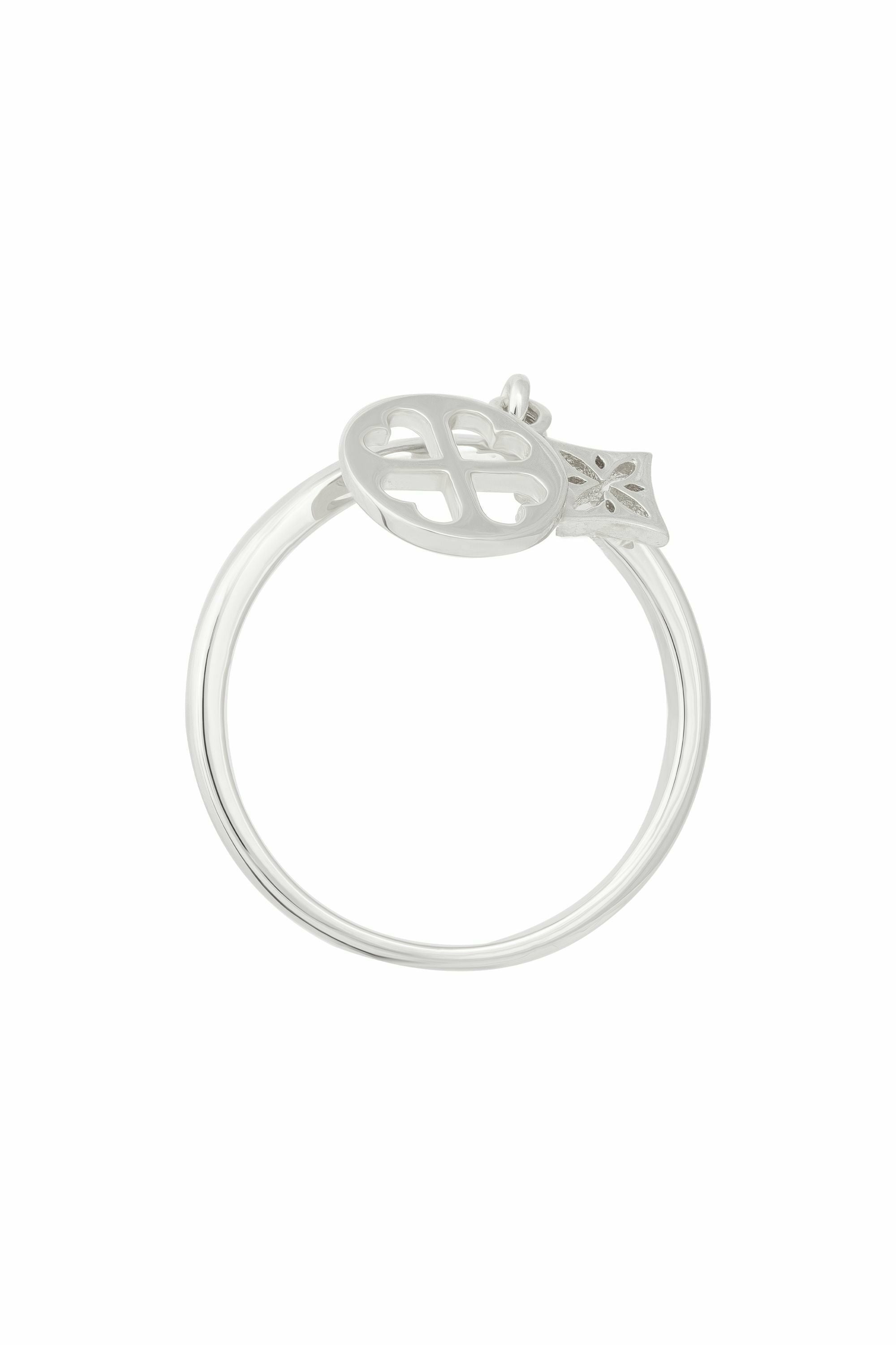 Ring 925 Silber rhodiniert Anhänger Cut-outs 41185033224286 – Bild 3