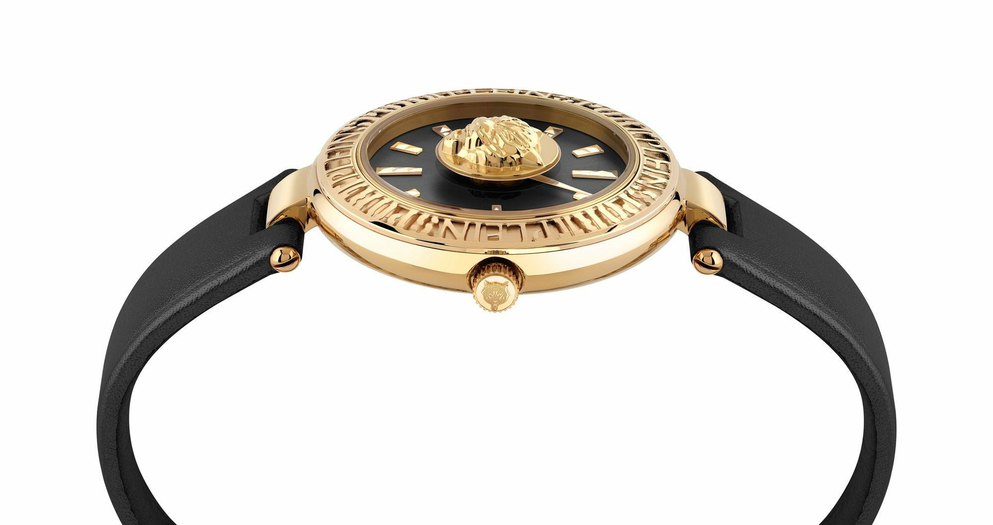 Plein Sport Damen Uhr Opium PSCEA0124 Schwarz Gold Leder 38 mm Plein Sport Damen Uhr Opium PSCEA0124 Schwarz Gold Leder 38 mm
