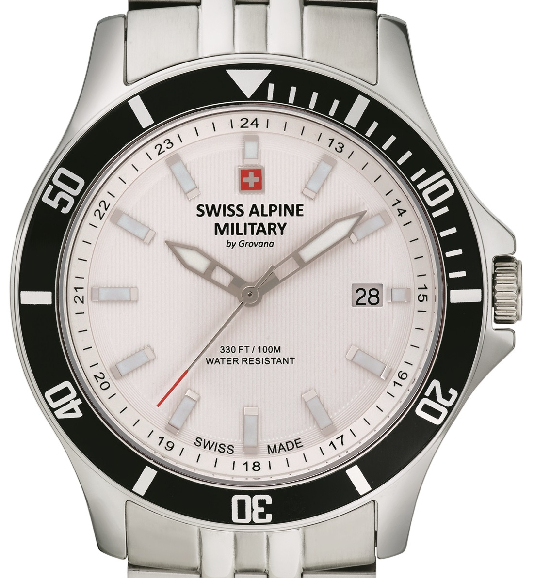 Swiss Alpine Military Herren Armbanduhr 42 mm Armband Edelstahl 7022.1132 – Bild 2