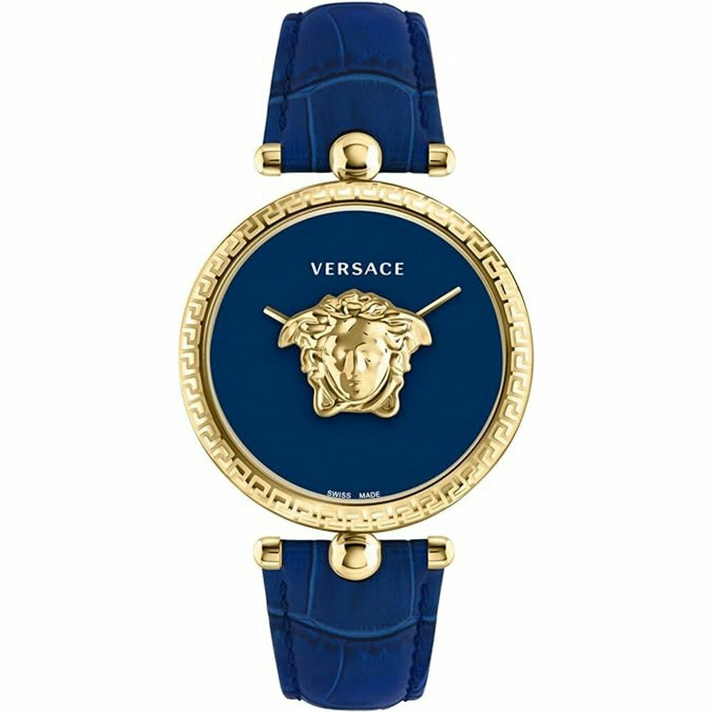 Versace Damen Armbanduhr PALAZZO blau, gold 39 mm VECO02922 – Bild 3