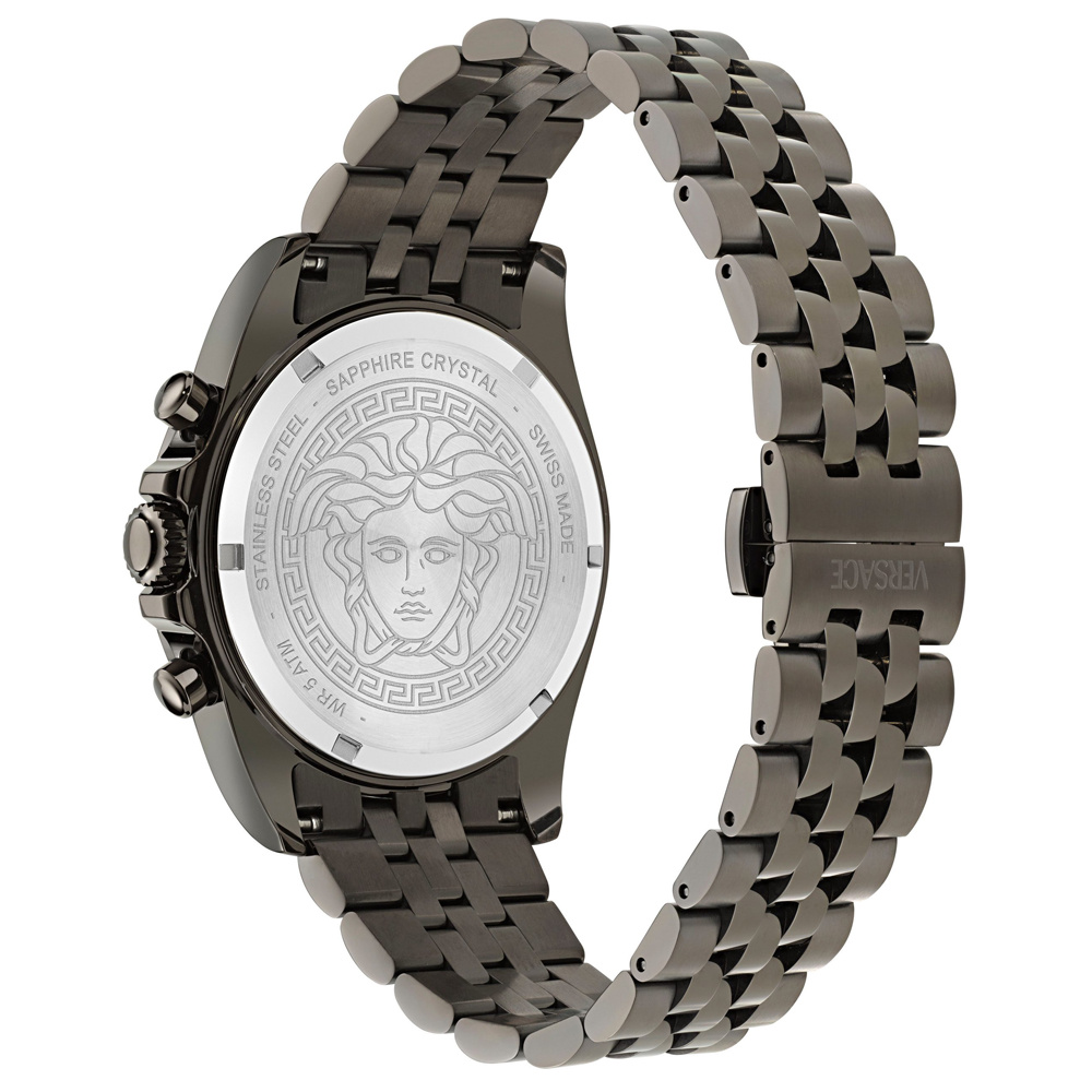 Versace Uhr Herren Greca Chrono Wave Anthrazit/Blau VE0H00625 – Bild 2