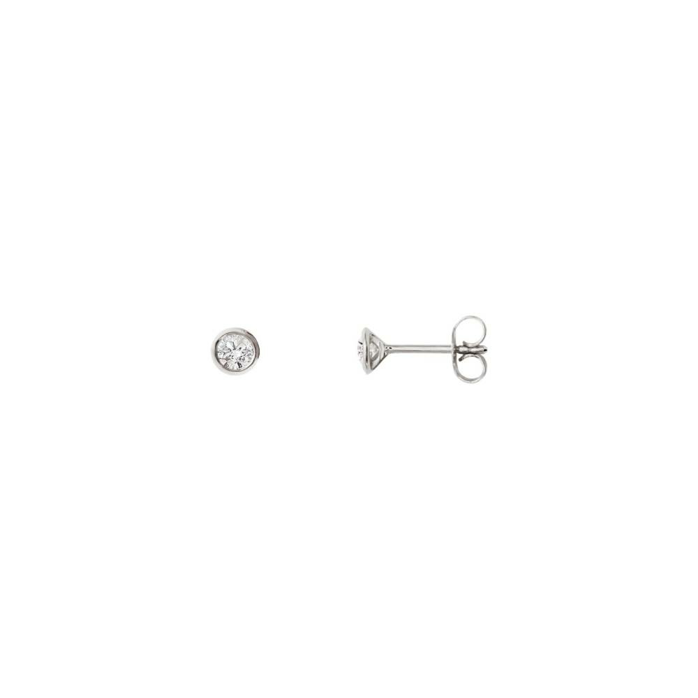 Stardiamant Damen Diamant Ohrstecker Classic Zarge Silber D622W Stardiamant Damen Diamant Ohrstecker Classic Zarge Silber D622W