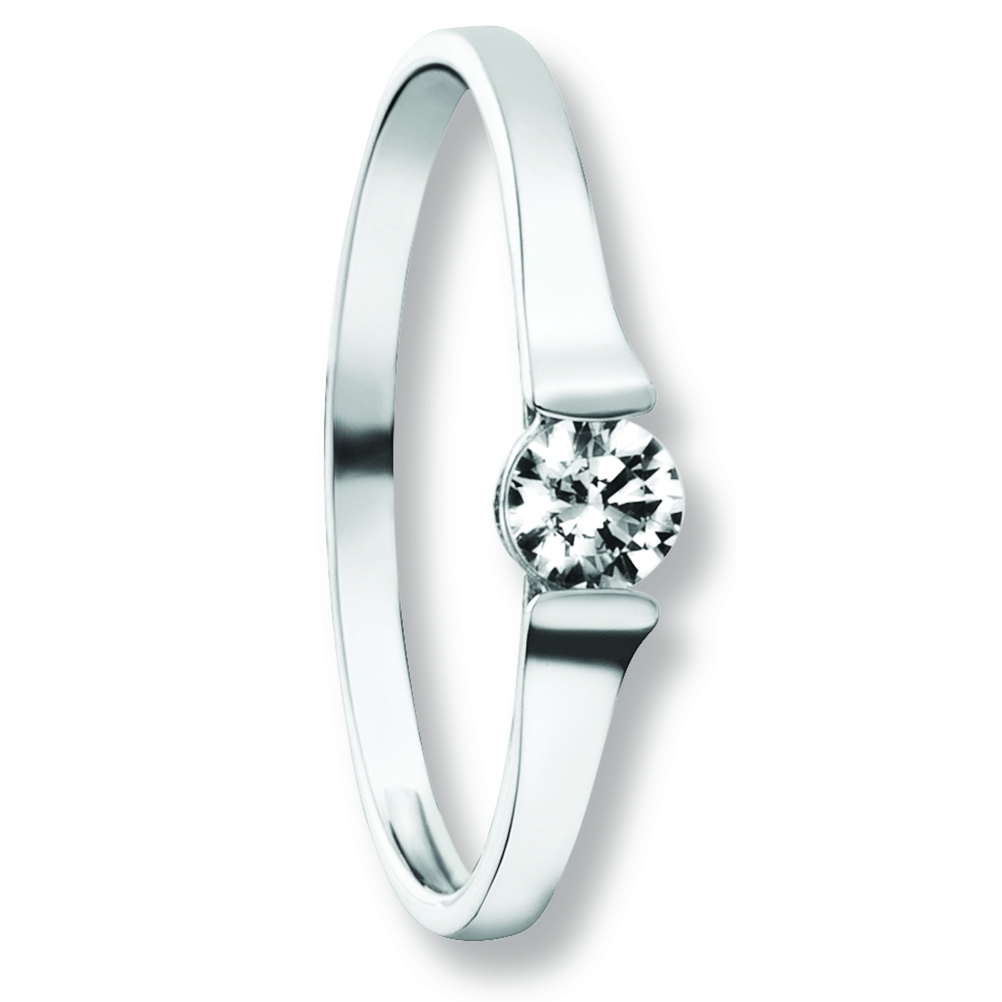 Zirkonia Ring aus 333 Weißgold Zirkonia Ring aus 333 Weißgold