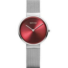 BERING Damen Quarzuhr Classic mit Milanaiseband Silber 14531-003 BERING Damen Quarzuhr Classic mit Milanaiseband Silber 14531-003