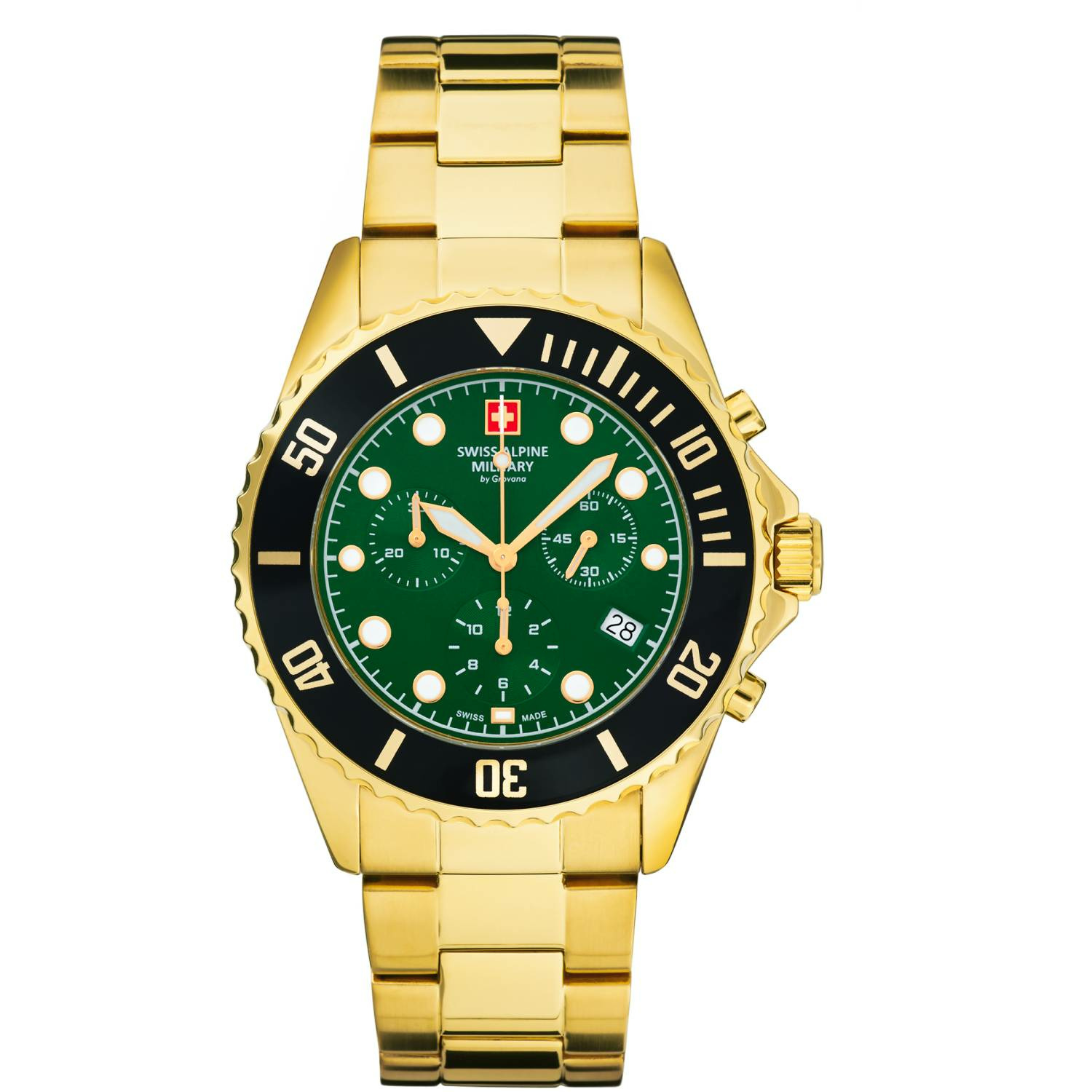 Swiss Alpine Military Herren Armbanduhr 7053.9114 Chronograph & Datumsfenster ... – Bild 2