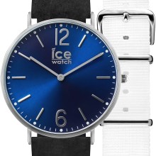 Ice-Watch Herren Armbanduhr ICE CITY 41MM 001371 Leder und Nylon Armband Ice-Watch Herren Armbanduhr ICE CITY 41MM 001371 Leder und Nylon Armband