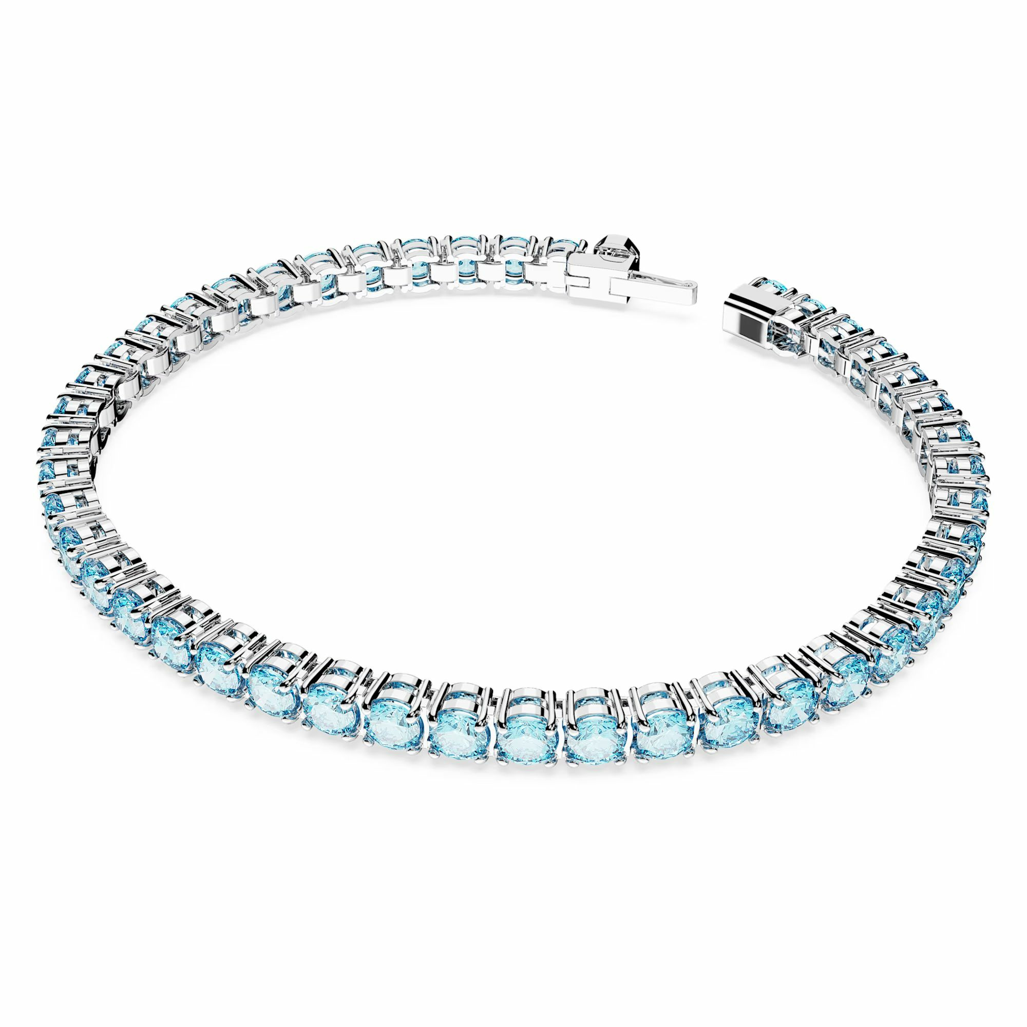 Swarovski Armband Unisex Matrix Tennis „Round‑Cut Blue“ Länge: ca. 19 cm (7 ½″) ... – Bild 3