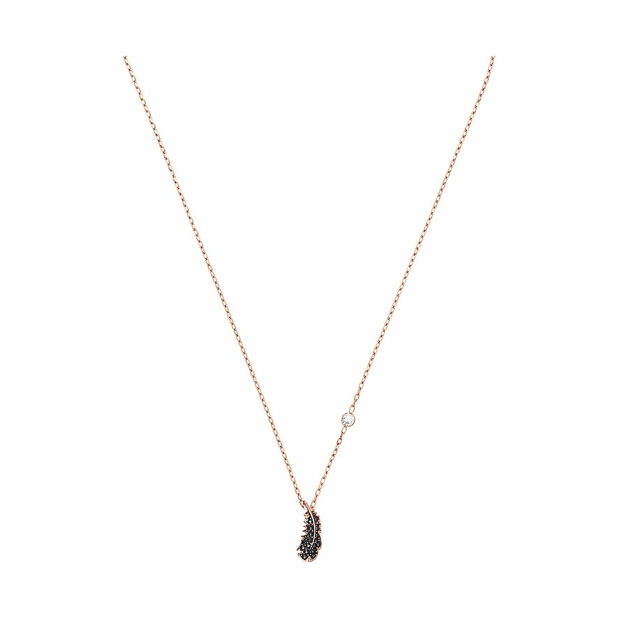 Swarovski Damen Halskette Naughty Feder Schwarz 5495292 – Bild 3