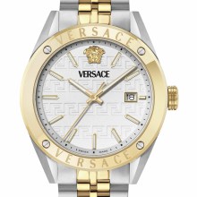 Versace Uhr Herren Athletics Gent Edelstahl Bicolor Weißes Zifferblatt 41 mm VEK... Versace Uhr Herren Athletics Gent Edelstahl Bicolor Weißes Zifferblatt 41 mm VEK...