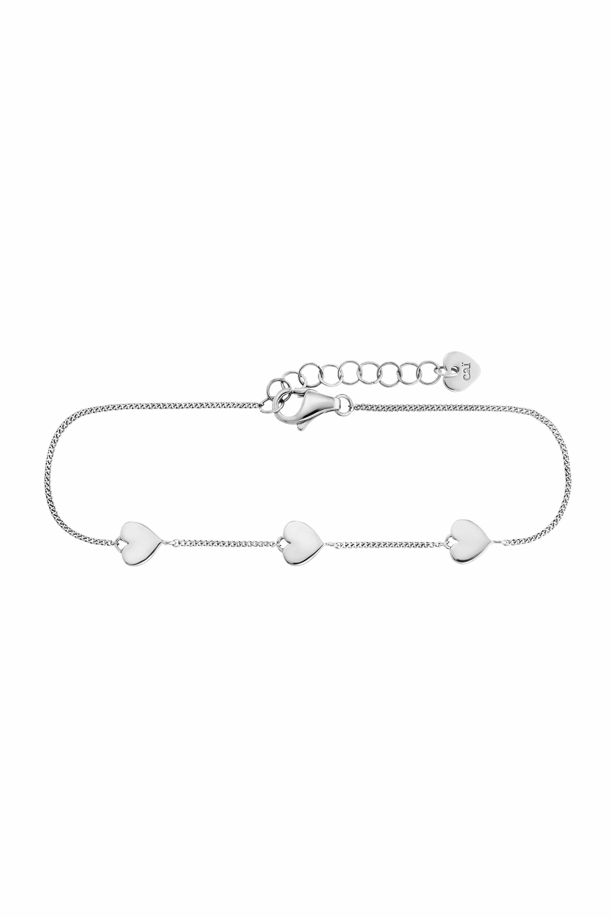 Armband 925 Sterling Silber rhodiniert Herz 41185188347998 – Bild 2