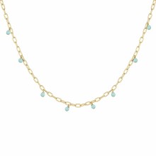 Collier 925 Silber vergoldet Amazonit 41185001865310 Collier 925 Silber vergoldet Amazonit 41185001865310