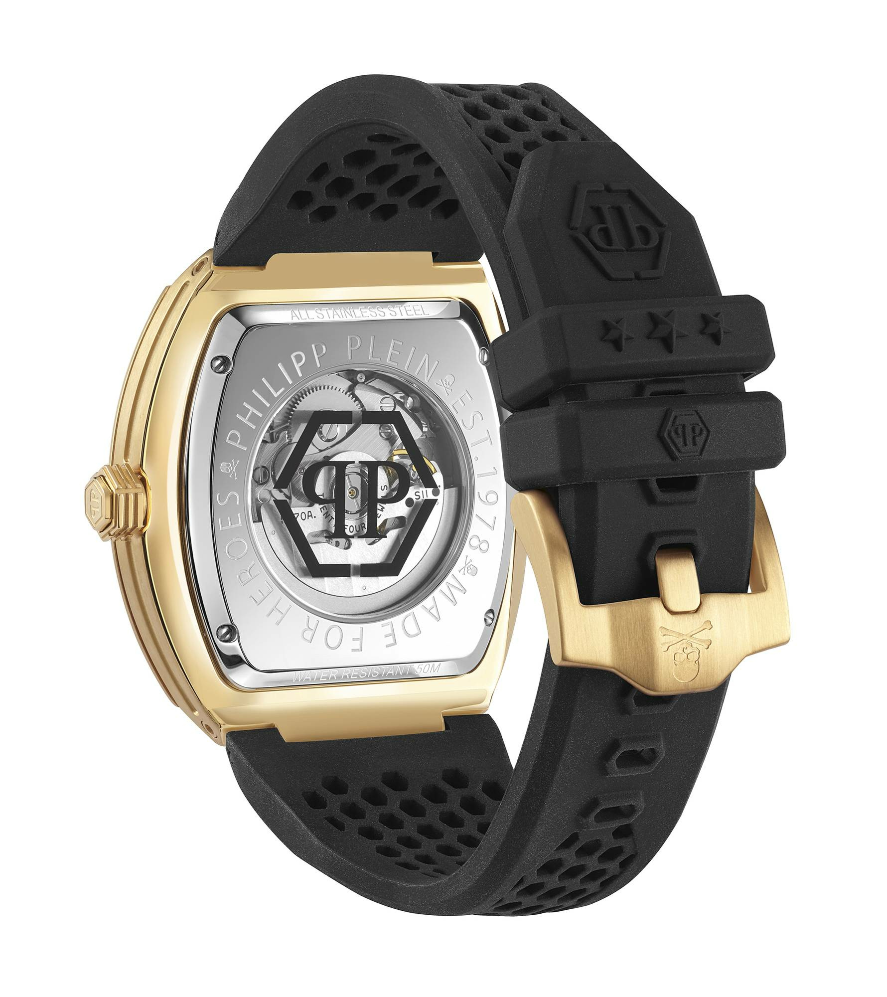 Philipp Plein Automatik Herrenuhr The $keleton Gold Rush PWBAA0321 – Bild 2