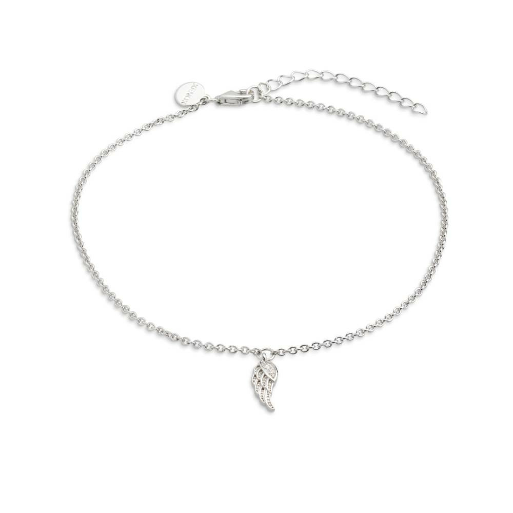 Xenox Damen-Fußkette mit Engelsflügel Anhänger Kollektion Power Tower XS3534 – Bild 2