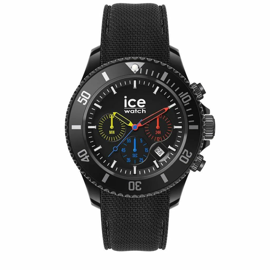 Ice-Watch Chronograph Herrenuhr ICE chrono Trilogy Medium schwarz 021600 – Bild 3