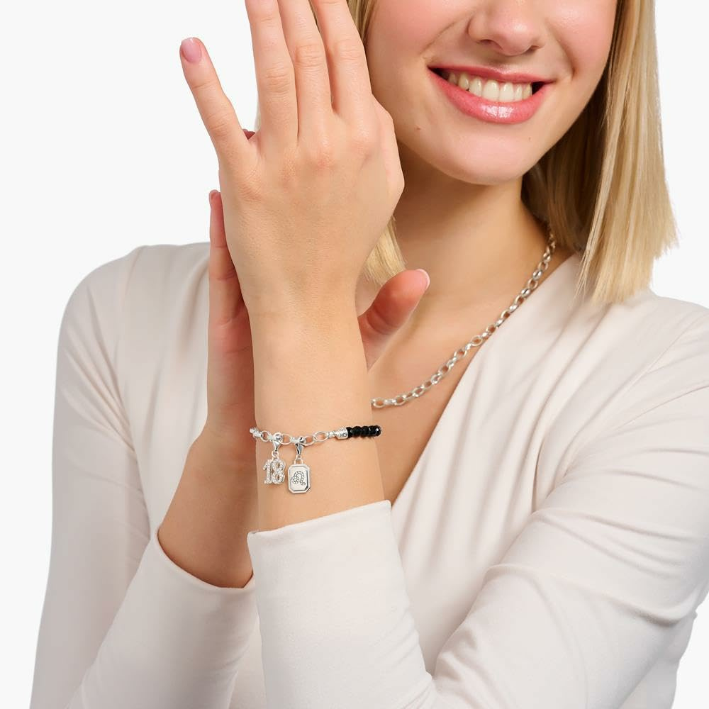 Charm-Anhänger Sternzeichen Jungfrau Sternenkonstellation auf der Rückseite – Bild 2