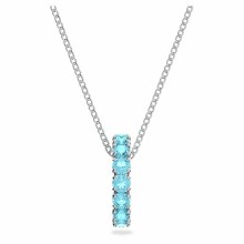 Swarovski Damen Halskette mit Anhänger Exalta Rundschliff Blau Pavé 5643754 Swarovski Damen Halskette mit Anhänger Exalta Rundschliff Blau Pavé 5643754