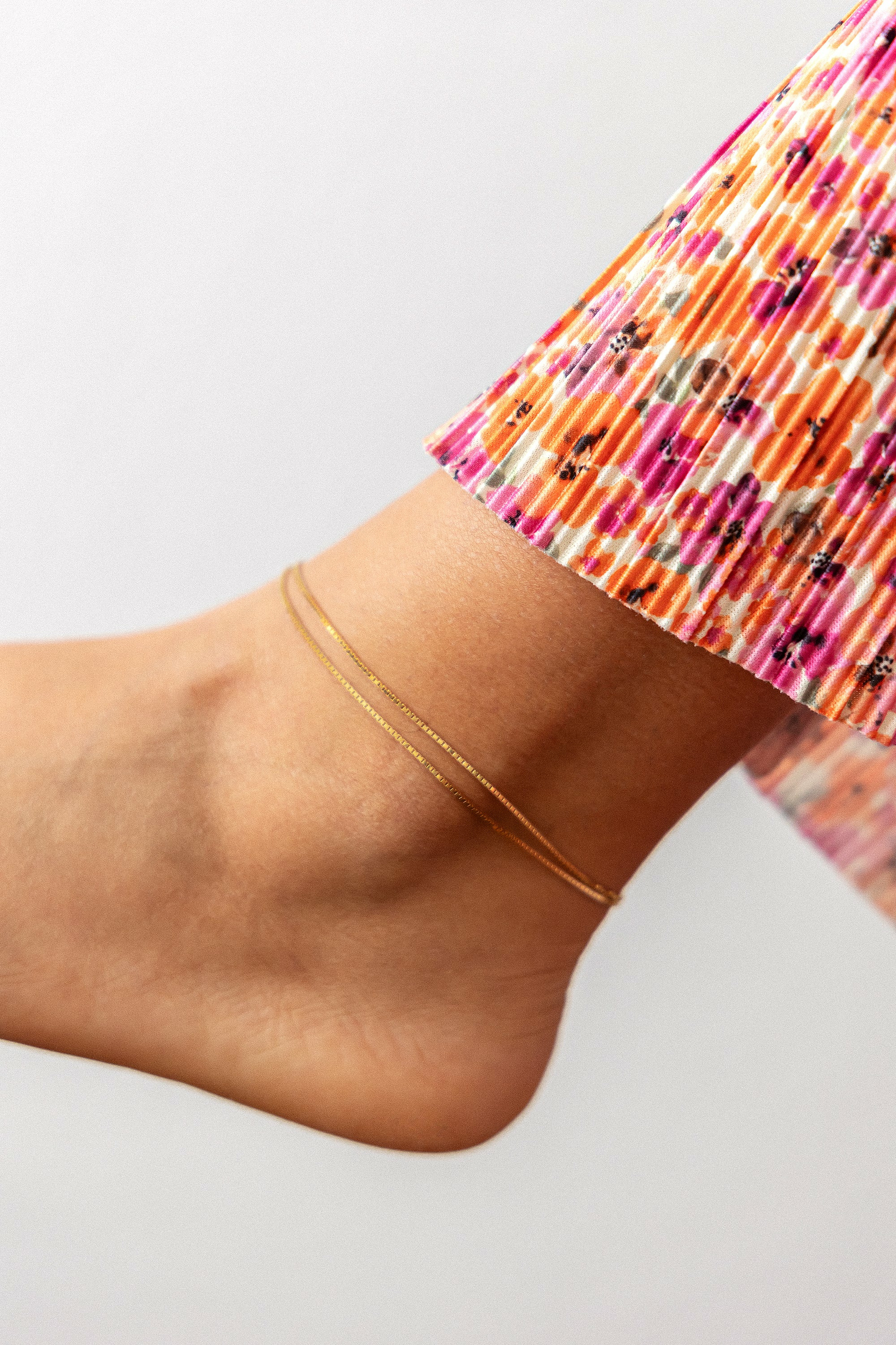 Fußkette 925/- Sterling Silber vergoldet Venezianer Kette zweireihig 41184680149... Fußkette 925/- Sterling Silber vergoldet Venezianer Kette zweireihig 41184680149...