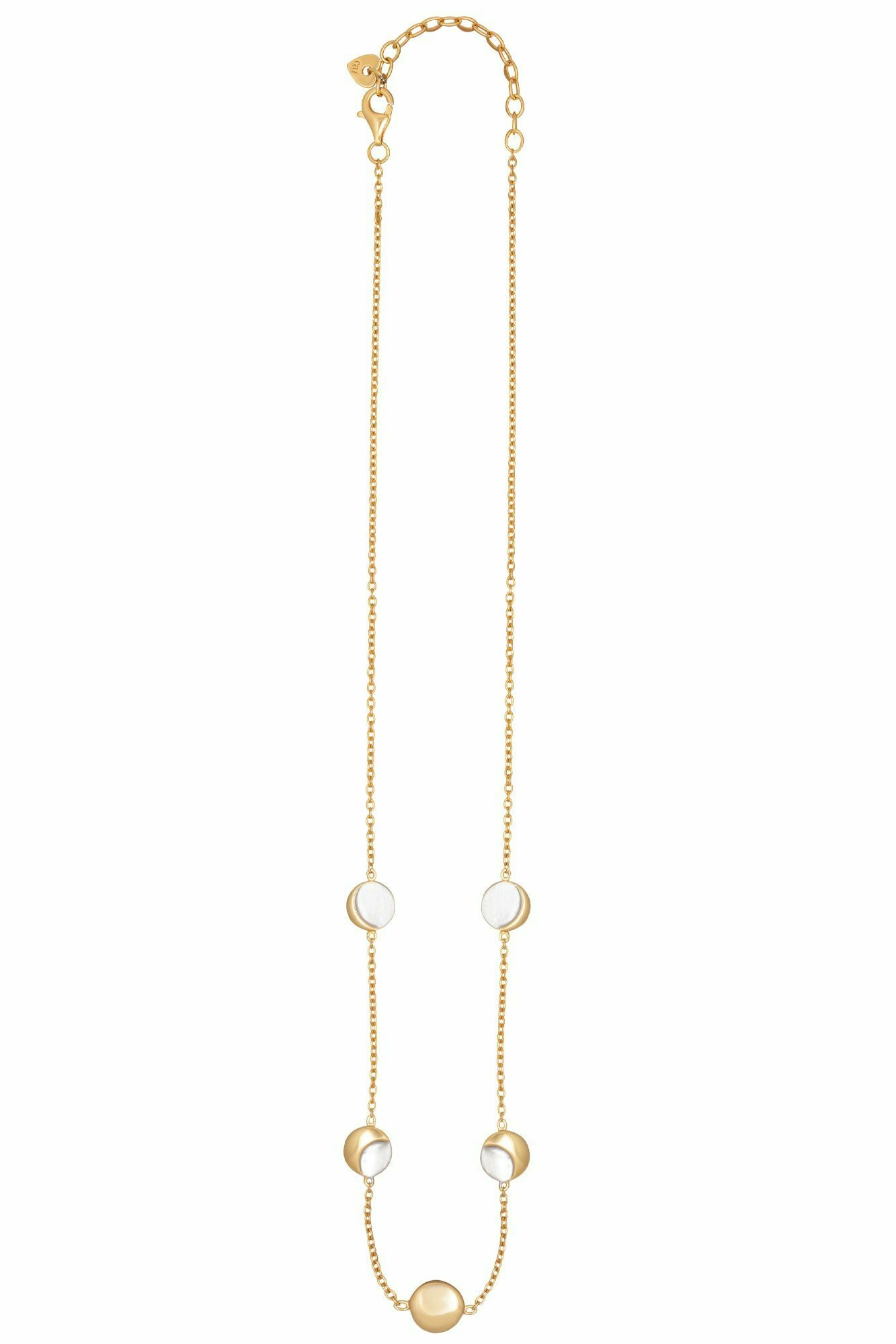 Collier 925/- Sterling Silber bicolor Mondzyklus Luna 41184532430942 Collier 925/- Sterling Silber bicolor Mondzyklus Luna 41184532430942