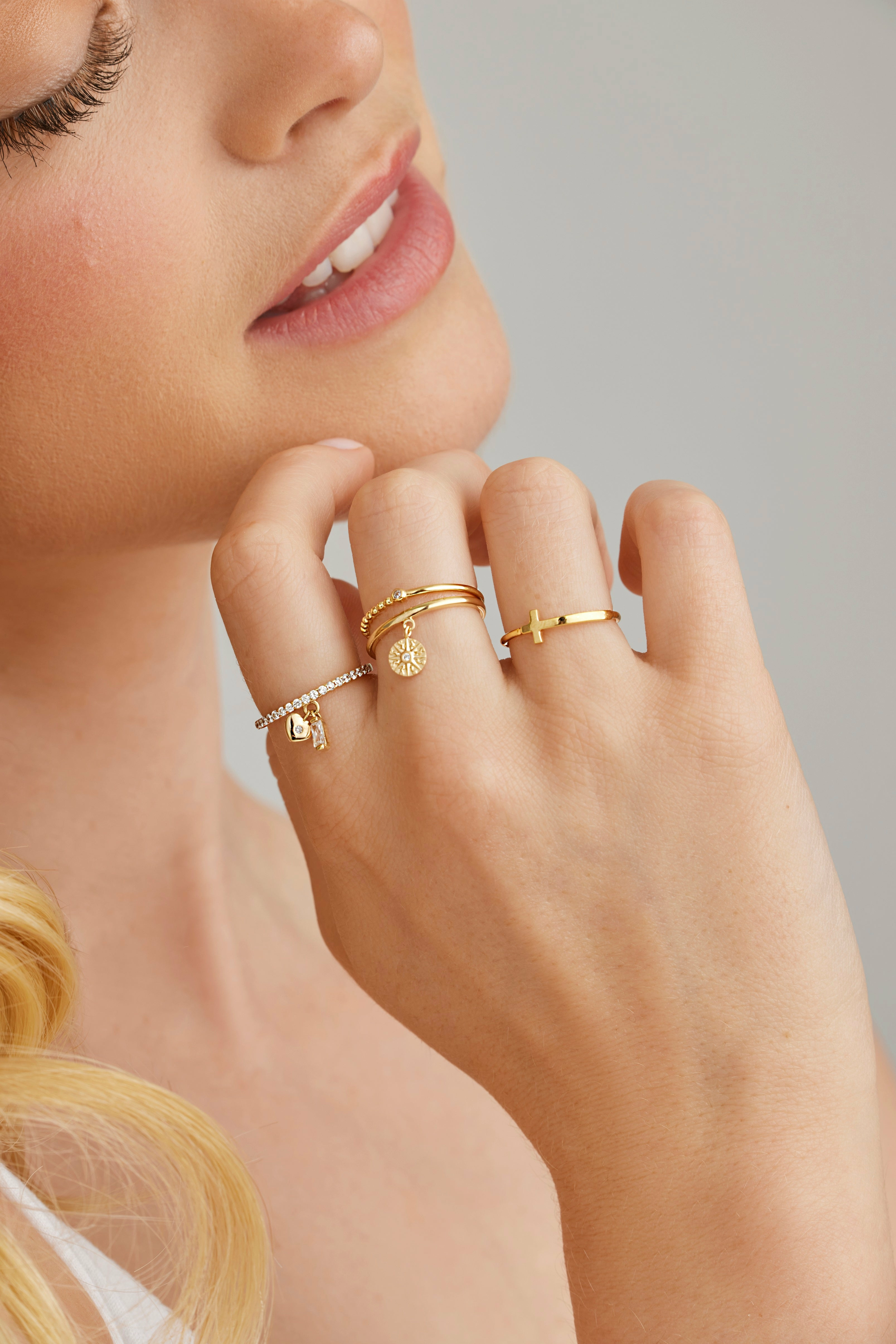 Ring 925 Sterling Silber vergoldet Zirkonia 41184478298206 – Bild 3