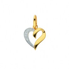 Damen 585 Gold Anhänger Herz mit Zirkonia Damen 585 Gold Anhänger Herz mit Zirkonia
