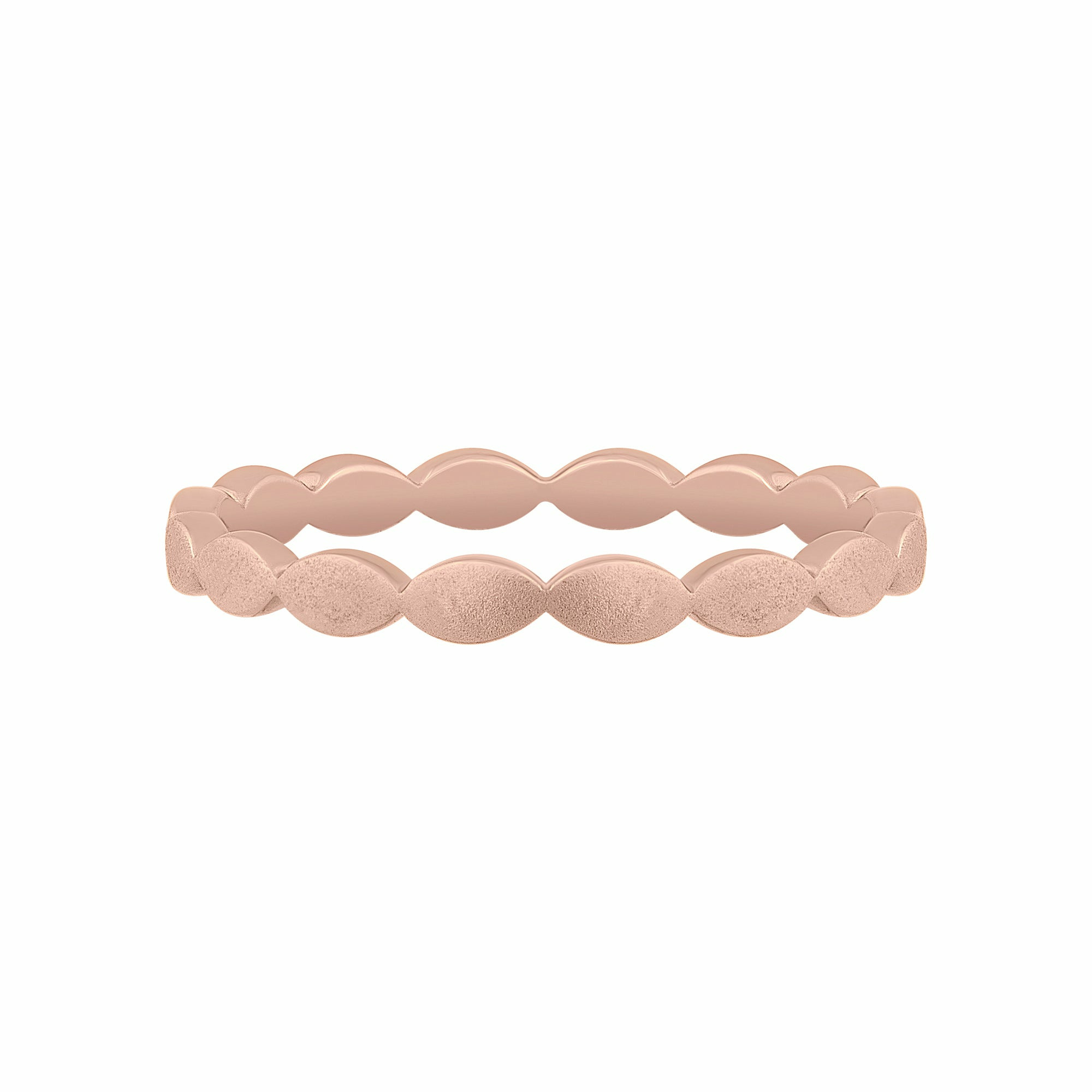 Ring 925/- Sterling Silber rosévergoldet mattiert Stacking 41184735756382 Ring 925/- Sterling Silber rosévergoldet mattiert Stacking 41184735756382