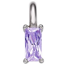 Xenox Damen Choice  Anhänger lila Zirkonia Silber XC5006 Xenox Damen Choice  Anhänger lila Zirkonia Silber XC5006