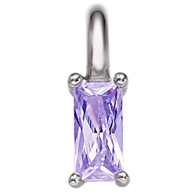 Xenox Damen Choice  Anhänger lila Zirkonia Silber XC5006 Xenox Damen Choice  Anhänger lila Zirkonia Silber XC5006