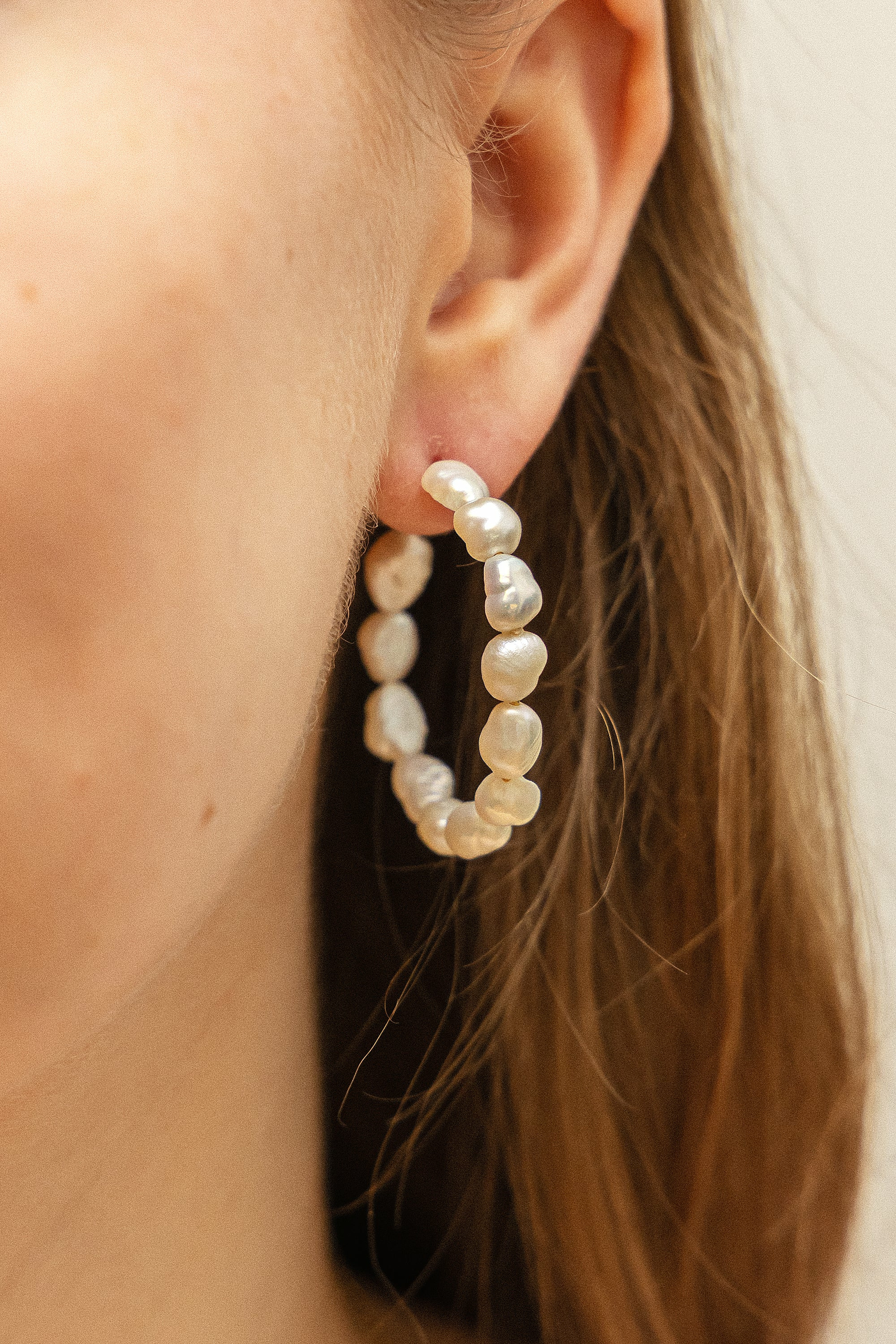 Creole 925 Silber vergoldet Perlen 41185166164062 – Bild 3