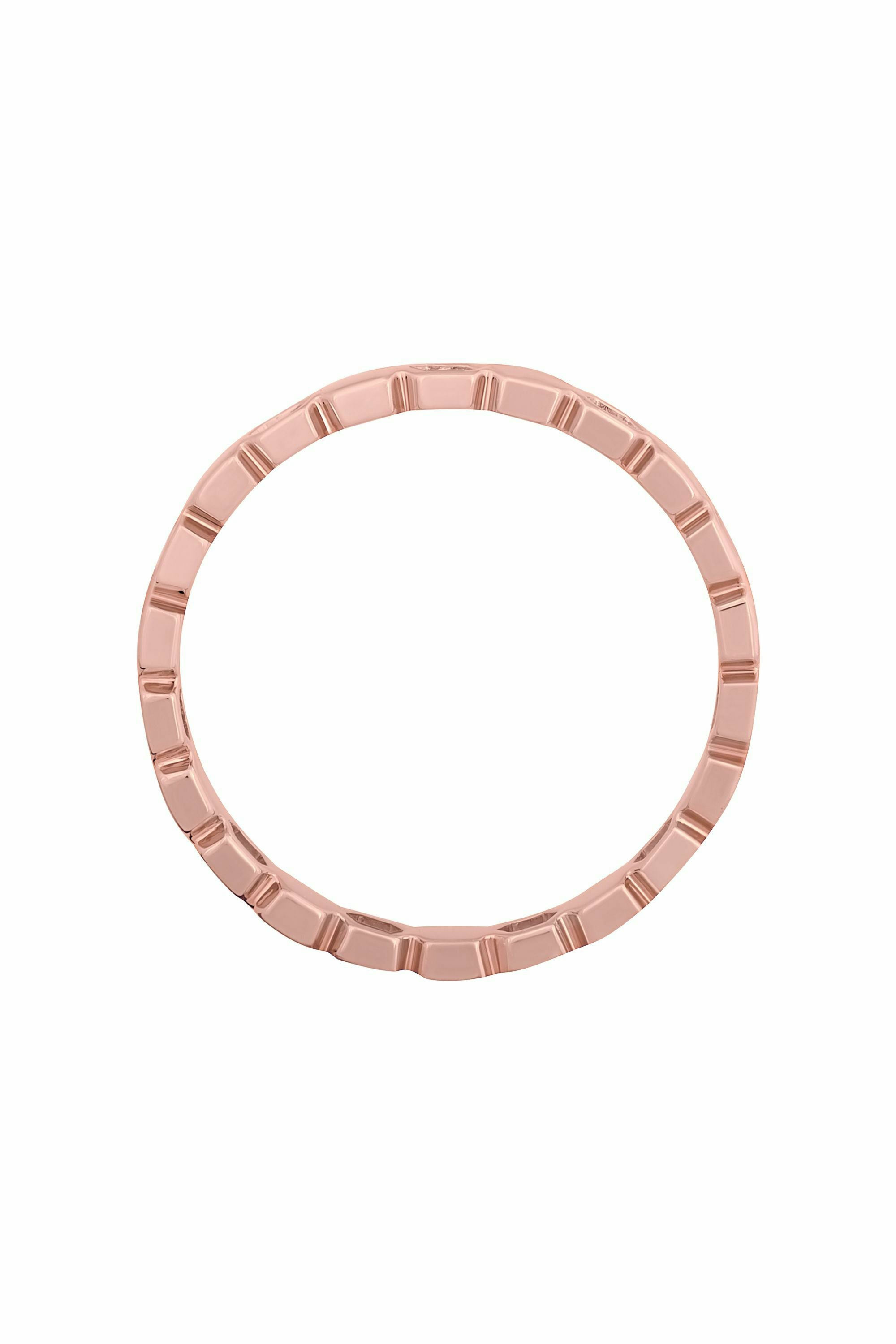 Ring 925/- Sterling Silber rosévergoldet Hexagon Cut Outs Stacking 4118474172015... – Bild 2