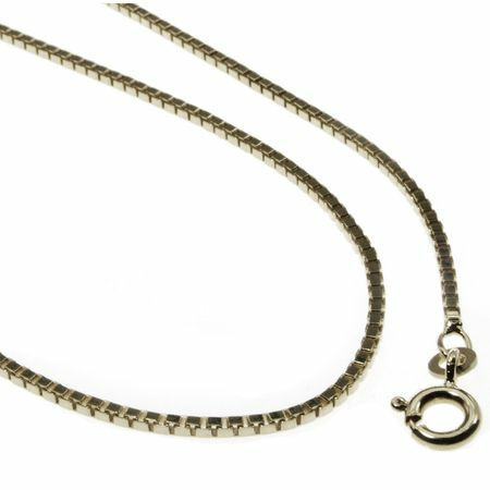 Halskette Venezia 1,2mm - 36cm - 585 Weißgold – Bild 3