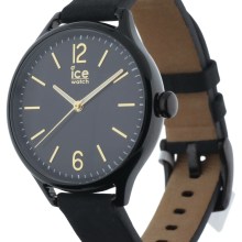 Ice-Watch Damen Armbanduhr Ice Time Black Gold - Schwarz M 013 051 Ice-Watch Damen Armbanduhr Ice Time Black Gold - Schwarz M 013 051