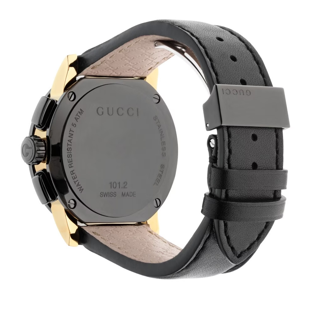 Gucci Herren Armbanduhr Chronograph G-Chrono XL Schwarz YA101203 – Bild 3
