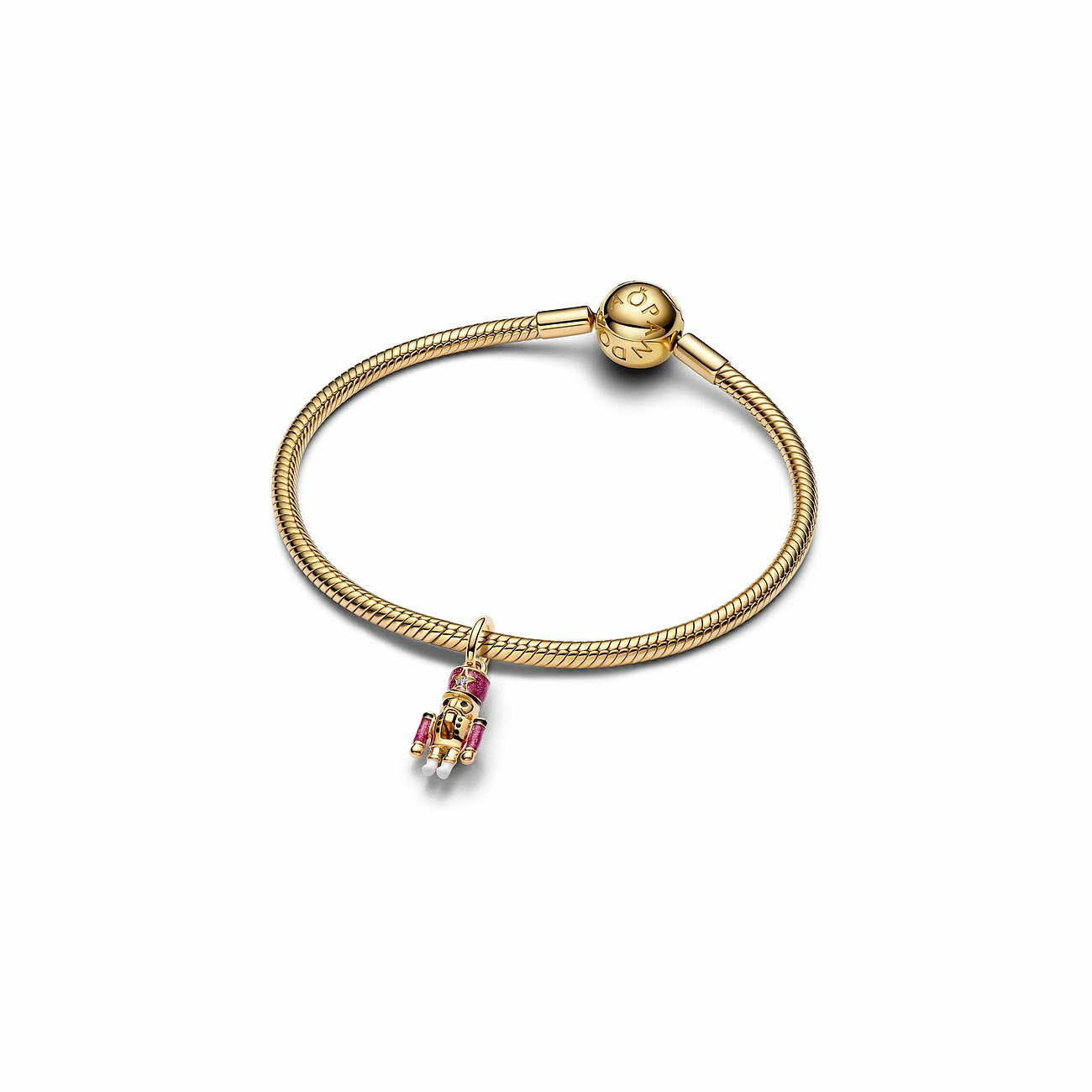 Pandora Charm-Anhänger Beweglicher Nussknacker Goldfarben 763583C01 – Bild 3