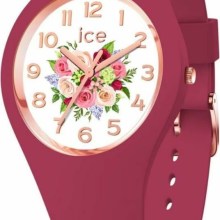 Ice-Watch Armbanduhr Damen ICE Flower Anemone bouquet Small bordeaux weiß 021736 Ice-Watch Armbanduhr Damen ICE Flower Anemone bouquet Small bordeaux weiß 021736