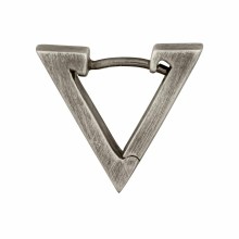 Single-Creole 925/- Sterling Silber matt oxidiert Dreieck 41184517128286 Single-Creole 925/- Sterling Silber matt oxidiert Dreieck 41184517128286