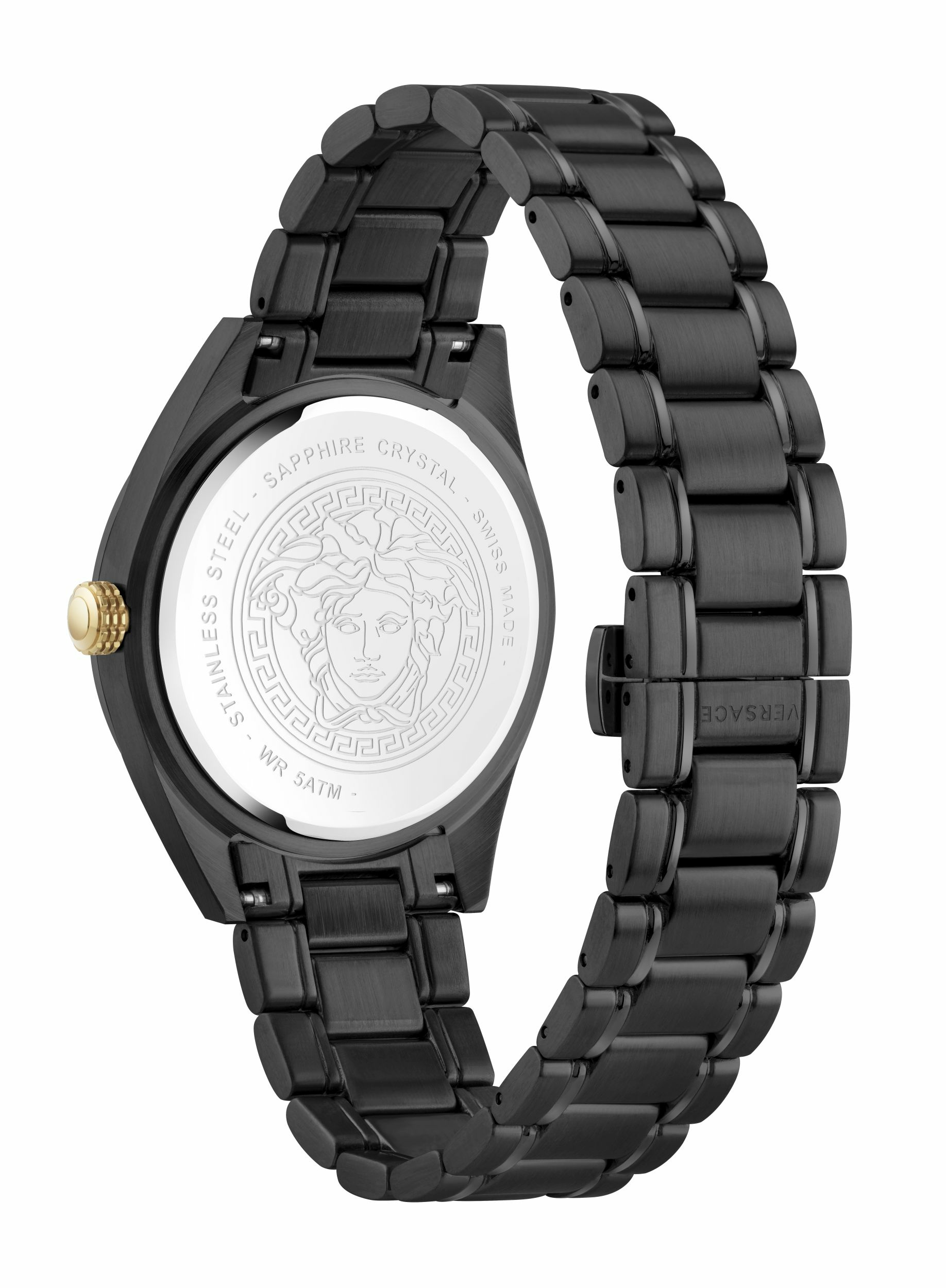 Versace V‑Code Quarz 42 mm Herren uhr schwarz VE6A00925 – Bild 2