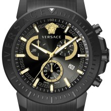 Versace Herren Armbanduhr NEW CHRONO 45 mm Armband Edelstahl Gunmetalfarben VE2E... Versace Herren Armbanduhr NEW CHRONO 45 mm Armband Edelstahl Gunmetalfarben VE2E...