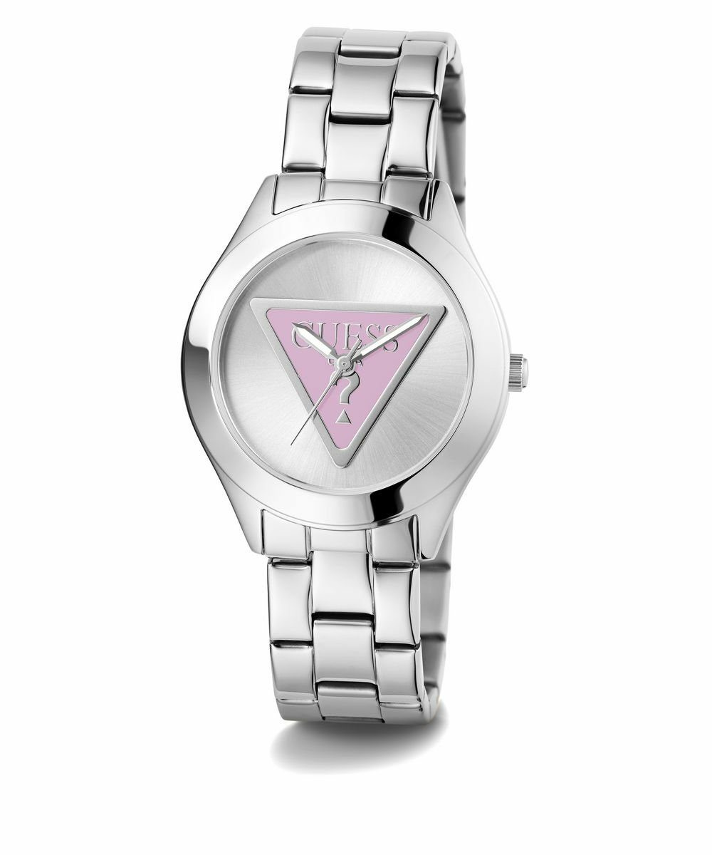 Guess Damen Armbanduhr TRI PLAQUE silber 34 mm GW0675L1 Guess Damen Armbanduhr TRI PLAQUE silber 34 mm GW0675L1